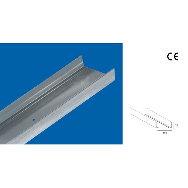 GUIDA U 40 x 100 x 40 L.300