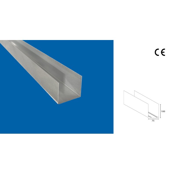 GUIDA AD U spalla alta 100 x 75 x 100  10/10 L 300 SENZA FORI