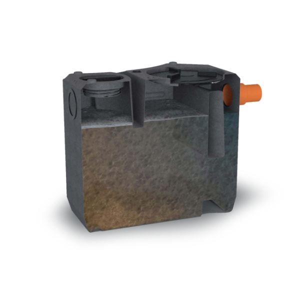DEGRASSATORE COMPATTO PER SCARICO T3 IN PUBBLICA FOGNATURA LT 160-8