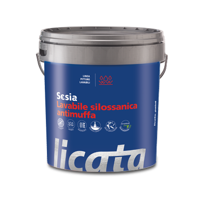 Sesia lavabile silossanica antimuffa bianco Lt4