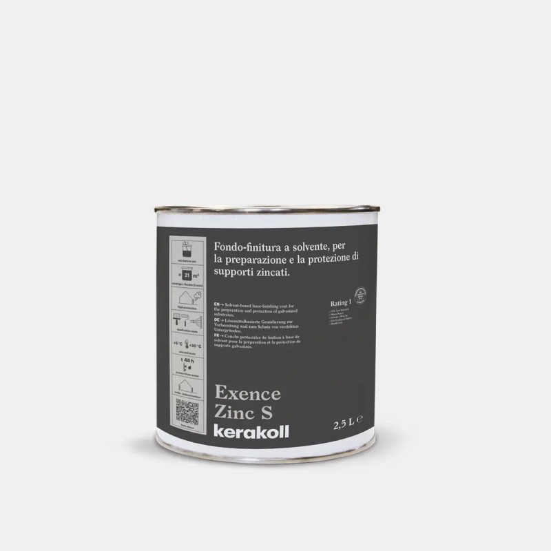 KERAKOLL EXENCE ZINC S | Fondo all'acqua per la preparazione di supporti zincati