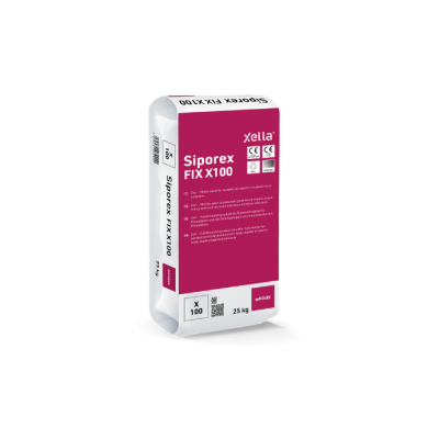 FIX X 100 SIPOREX MALTA E RASATURA PER BLOCCHI KG.25 