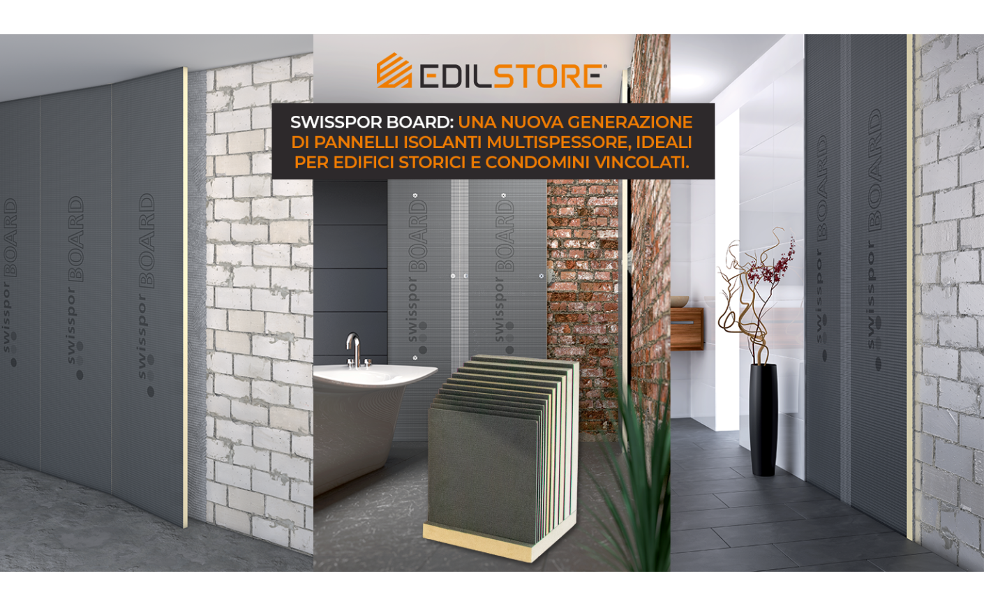 Swisspor Board introduce una nuova generazione di pannelli isolanti termici interni ad alta efficienza